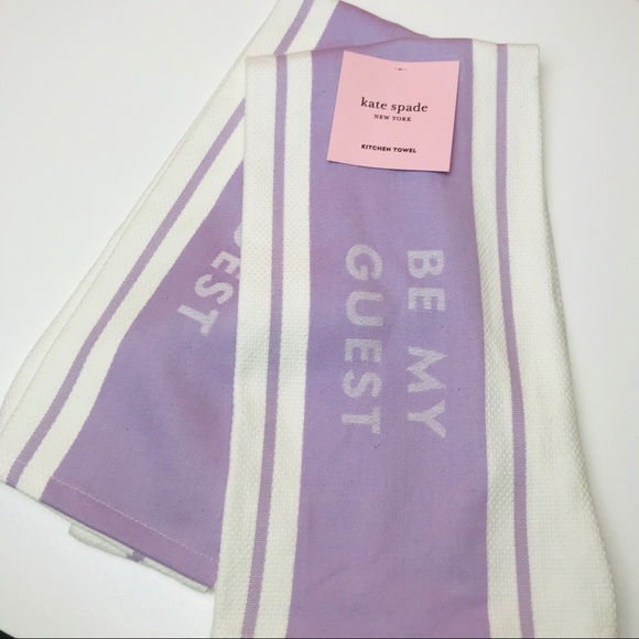 kate spade Other - Kate Spade Bistro Stripe Lavender Kitchen Towel kate spade Other - Kate Spade Bistro Stripe Lavender Kitchen Towel